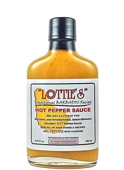 Lotties Traditional Barbados Yellow Hot Pepper Sauce